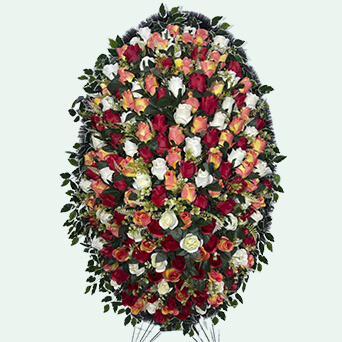 Венок из искусственных цветов